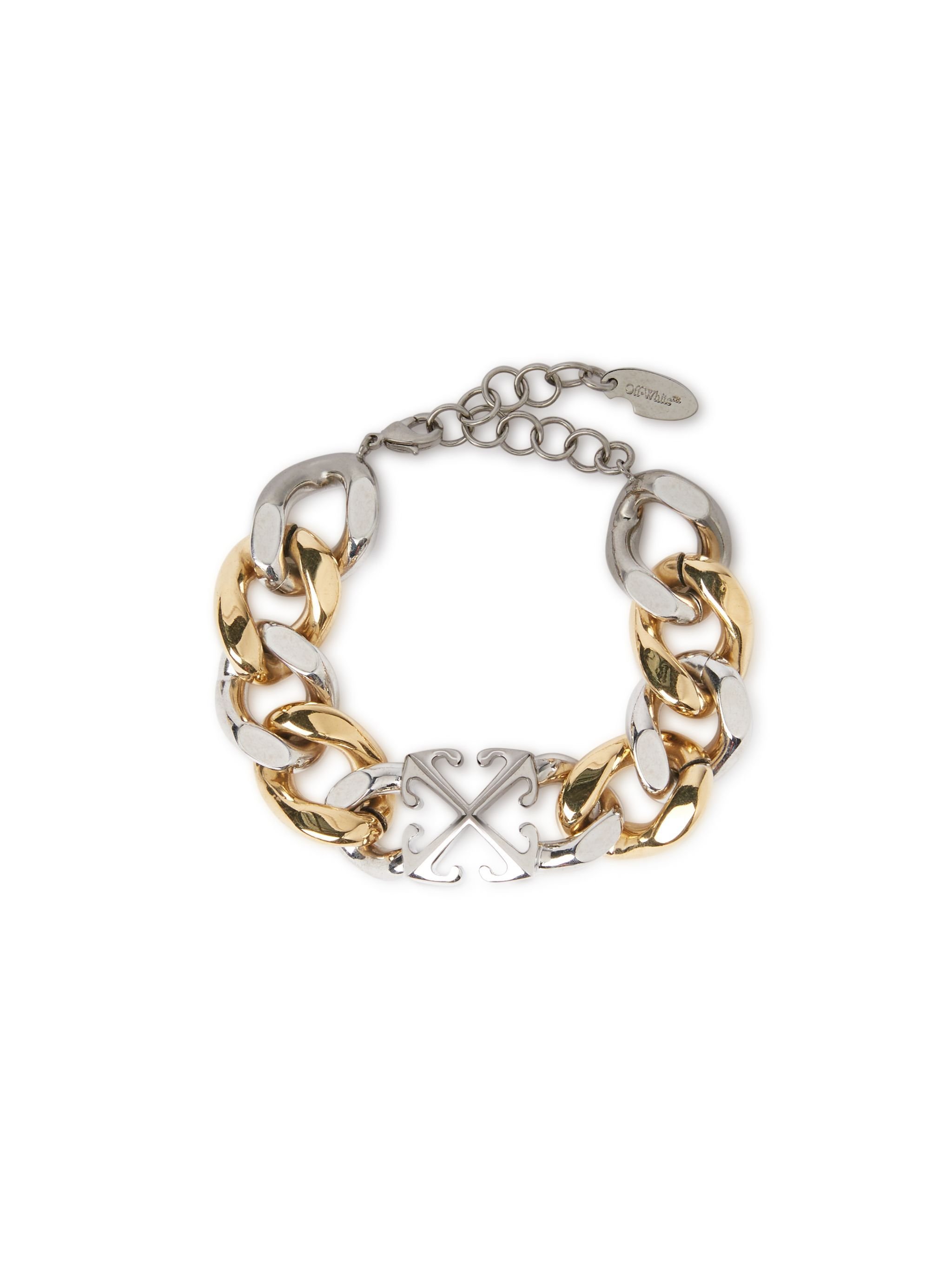 OFF WHITE Bicolor Arrow Chain Bracelet SILVER OWOA12OS25MET001