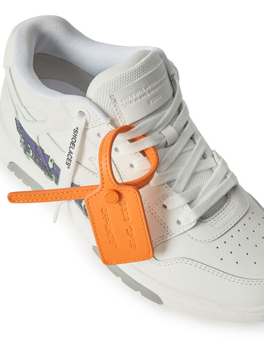 OFF WHITE Out Of Office „For Walking” Art Sneaker WHITE/PURPLE OF06003510