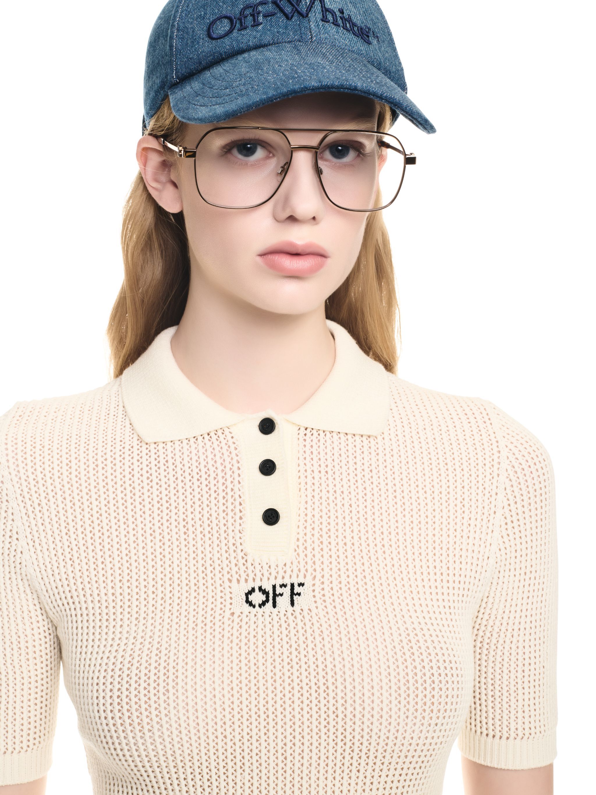 OFF WHITE Off Net S/S Polo NEUTRALS OWHV001F24KNI001