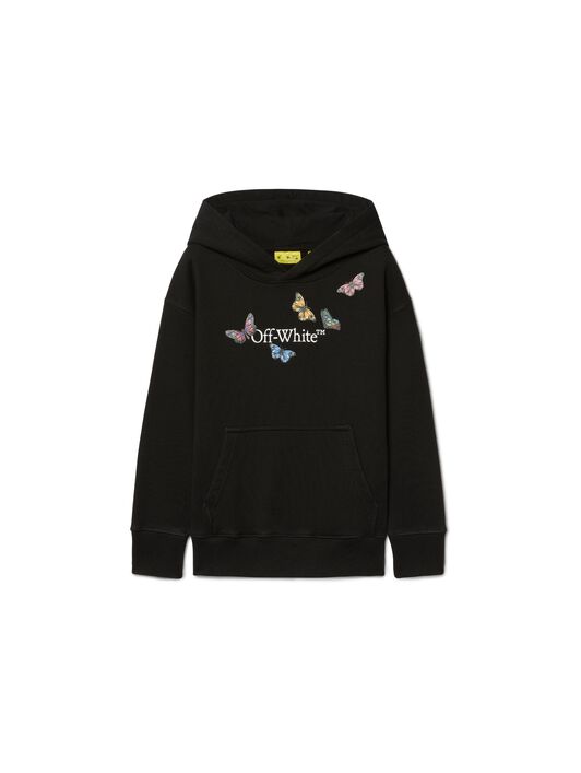 OFF WHITE Butterfly Bookish Hoodie BLACK OGBB002S25FLE001