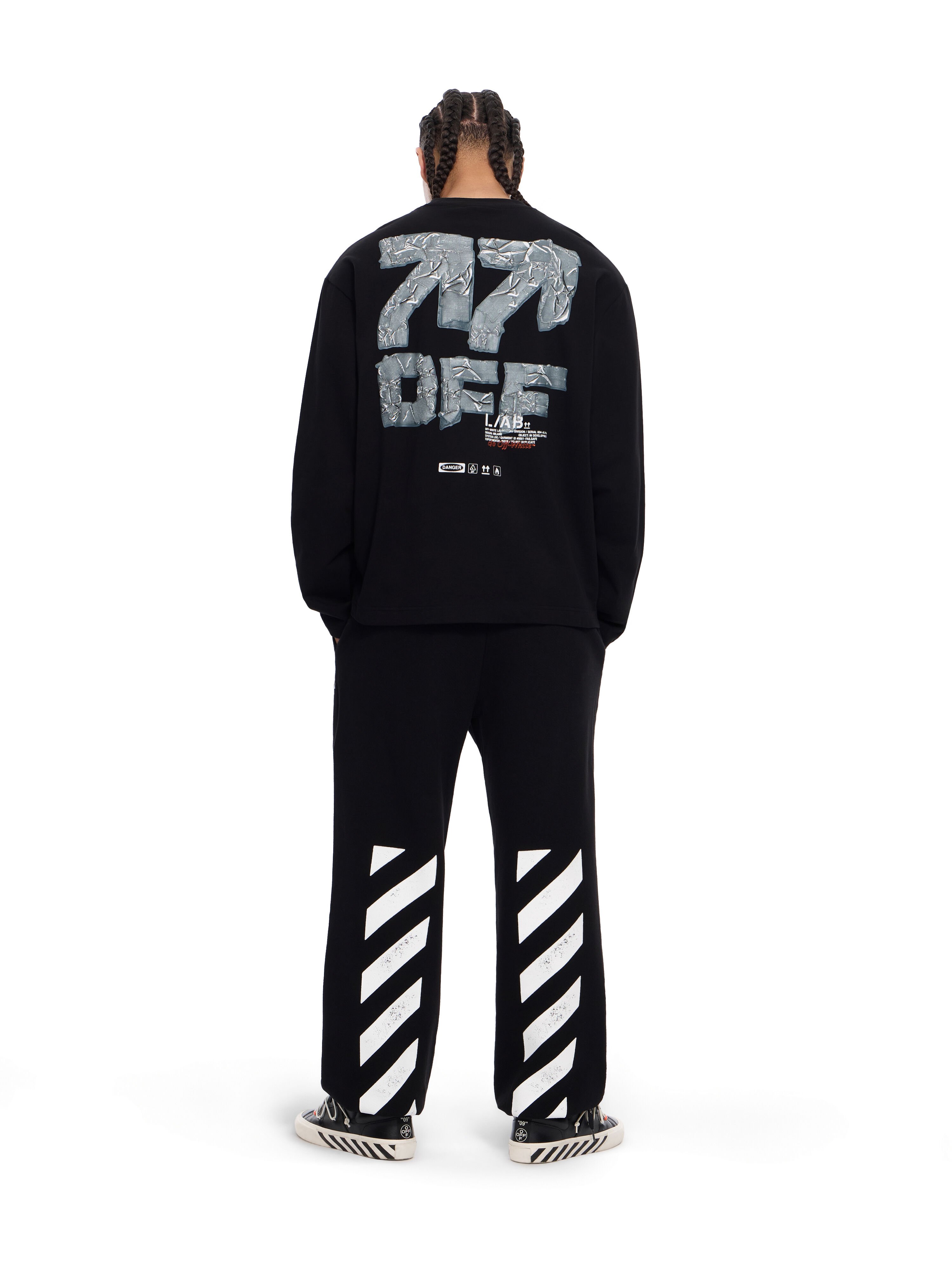 L/AB Off Active Tape Long-Sleeved T-Shirt in BLACK for Men | L/AB