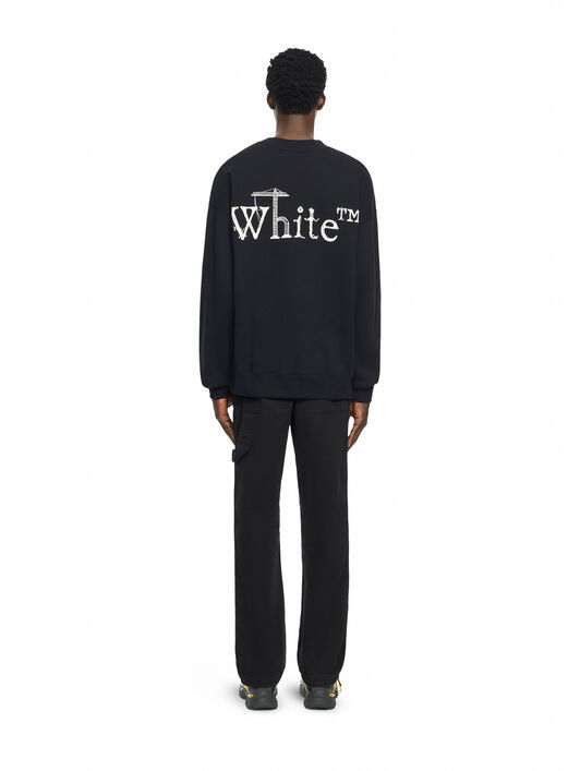 OFF WHITE City Nature Skate Crewneck Sweatshirt BLACK 44MBA054F26F006