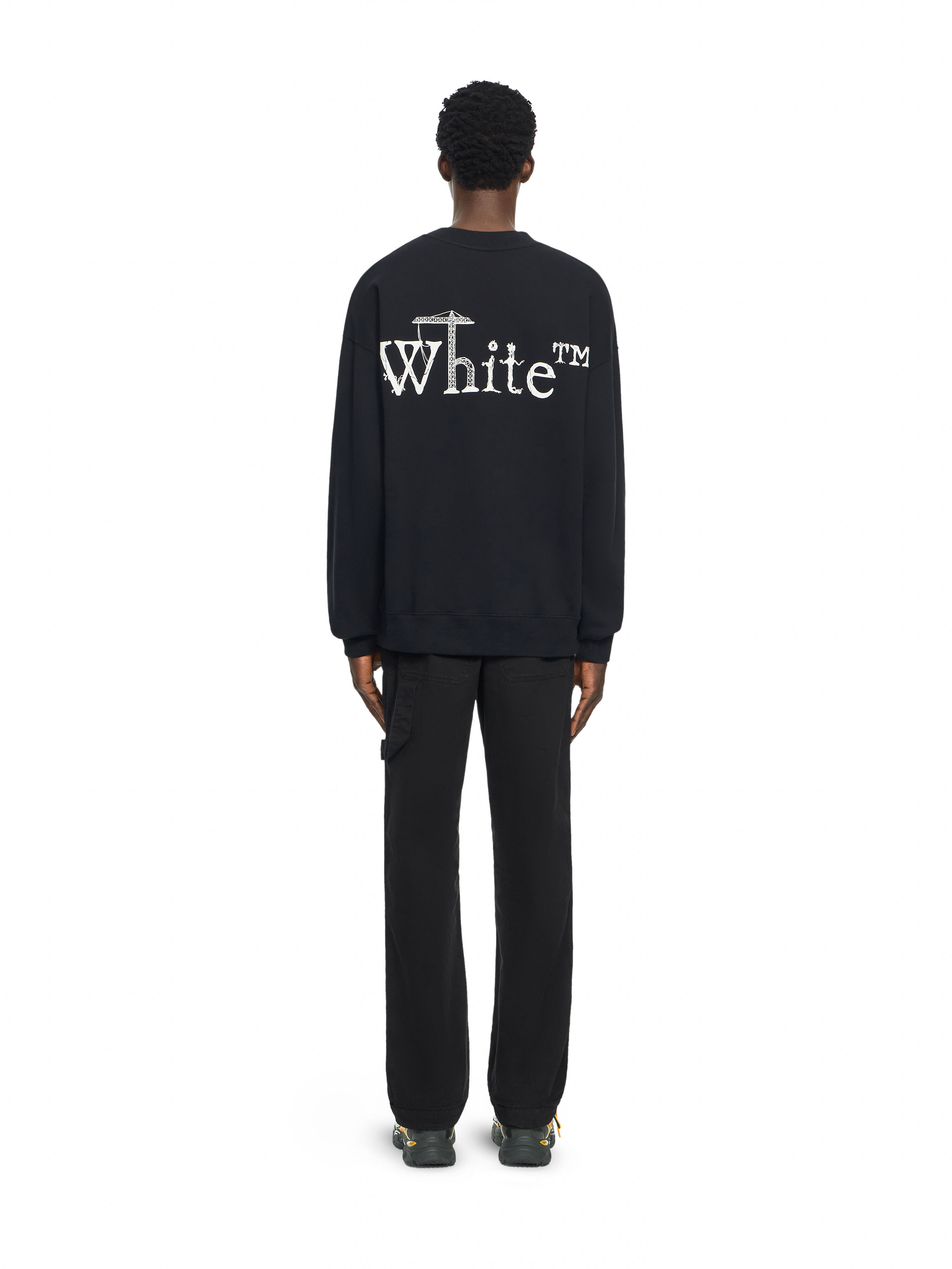OFF WHITE City Nature Skate Crewneck Sweatshirt BLACK 44MBA054F26F006