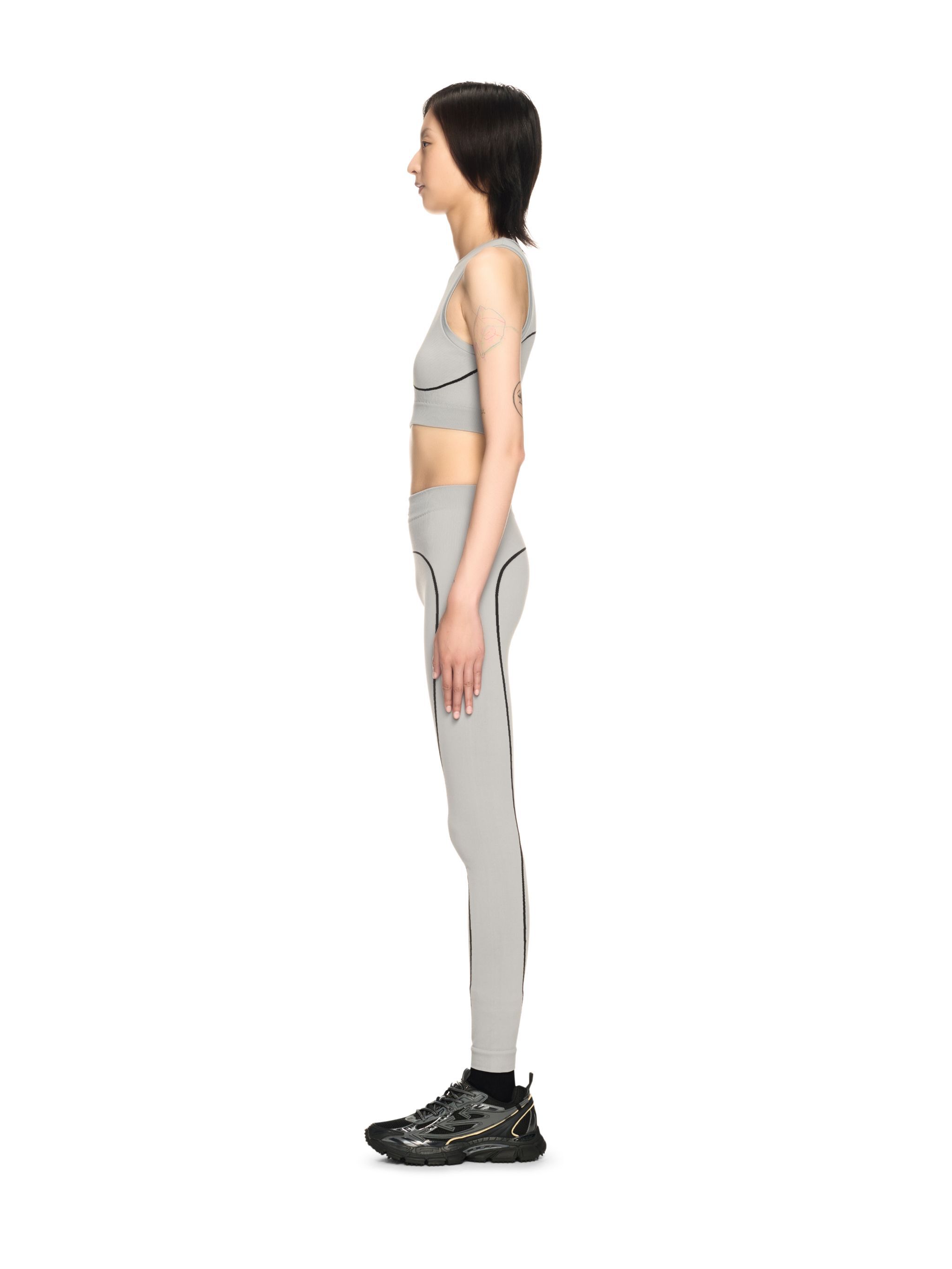 OFF WHITE Gray Stamp Seamless Leggings GREY OWVV015S25KNI001