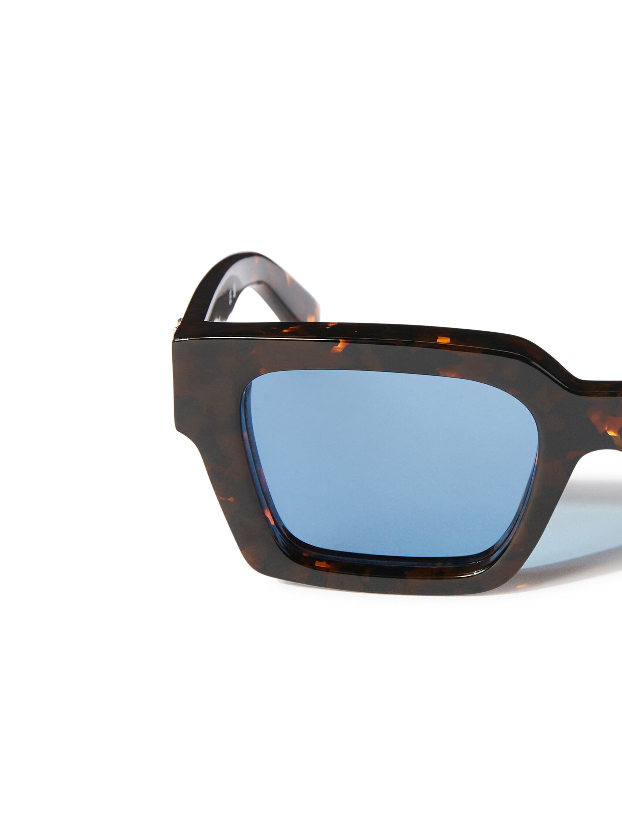 OFF WHITE Havana/Blue Virgil Sunglasses BROWN OERI008C99PLA004