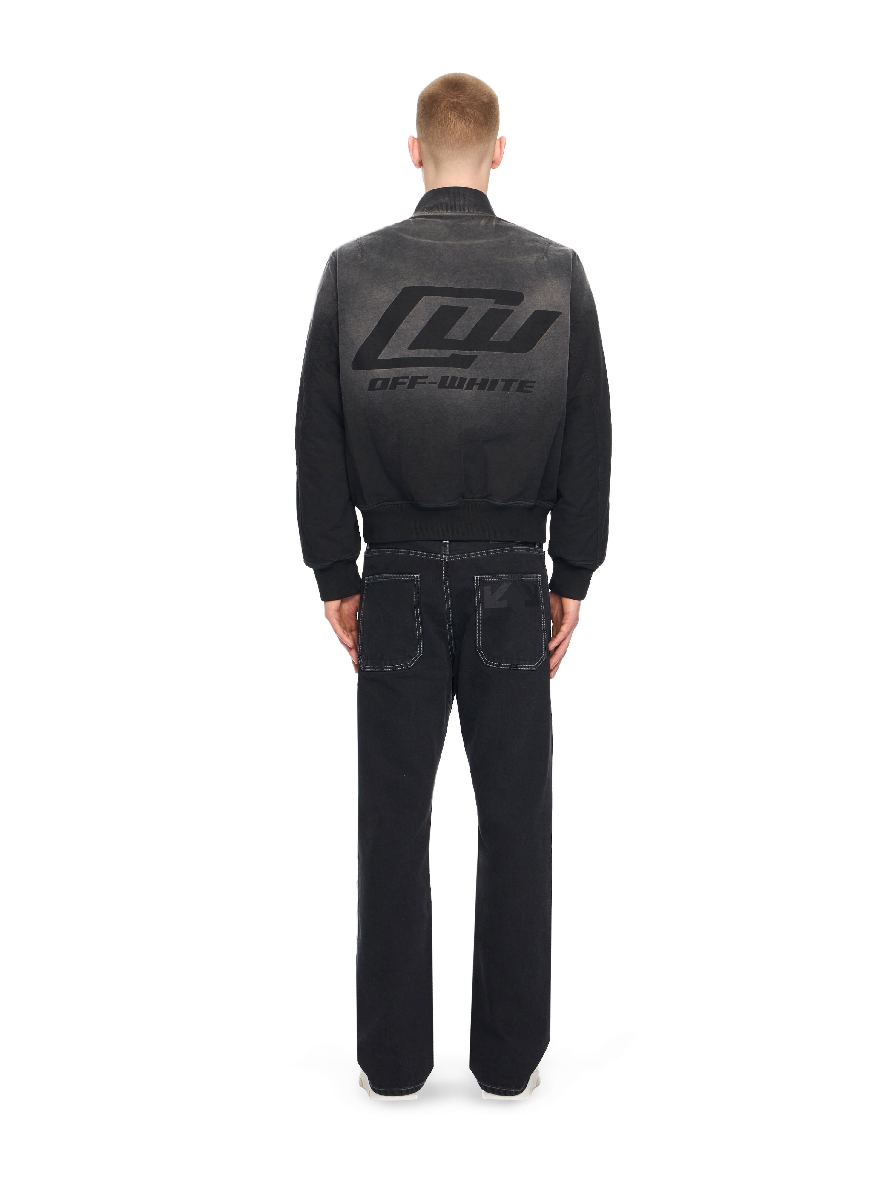 OFF WHITE OWR Gradient Bomber Jacket BLACK 44XEH05OS26F001