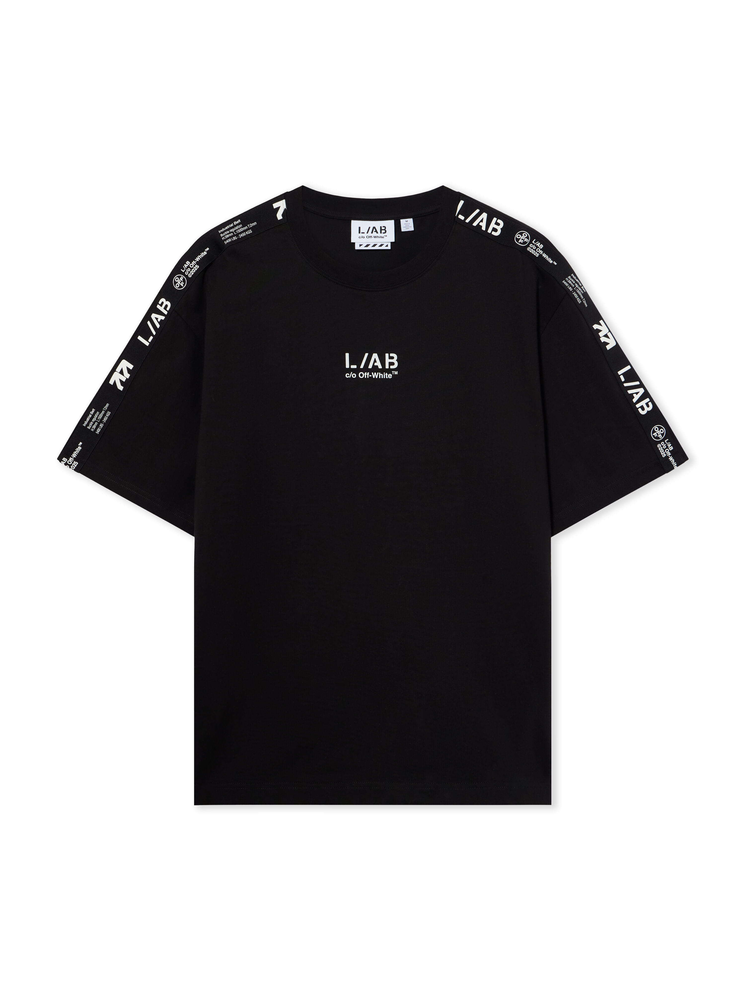 LAB L/AB Logo Tape T-Shirt BLACK 44LABF26T052