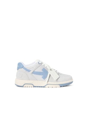 OFF WHITE Out Of Office Sneakers MEDIUM GREY - DUSTY BLUE OMIA189F25LEA005