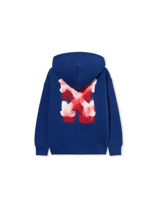 Arrow Spray Zip Logo Hoodie OFF WHITE Arrow Spray Zip Logo Hoodie BLUE - RED OBBE001F25FLE001