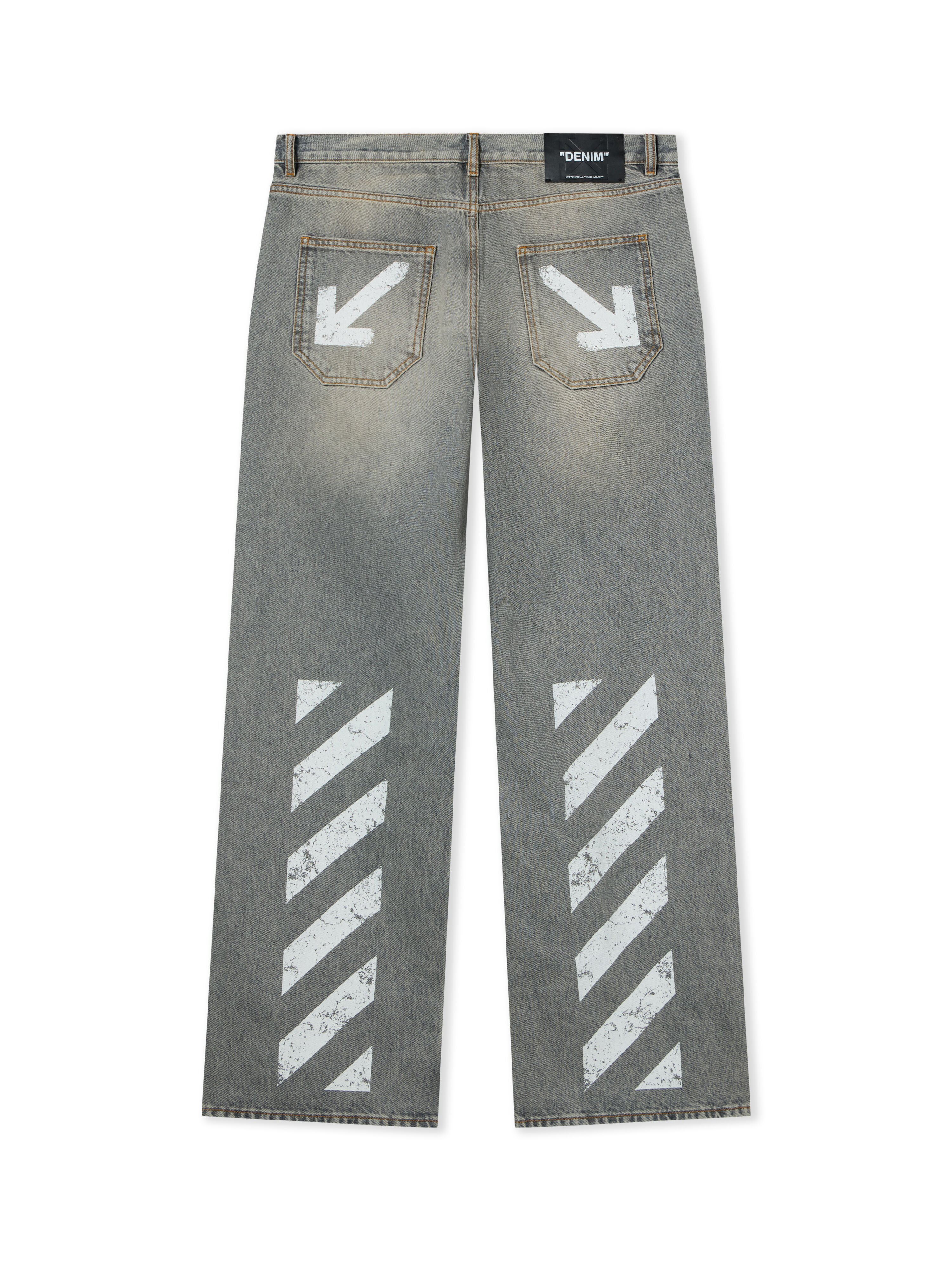 Half Arrow Slim Relaxed Jeans OFF WHITE Half Arrow Slim Relaxed Jeans SUN FADED GREY 44MYA18JF26D003