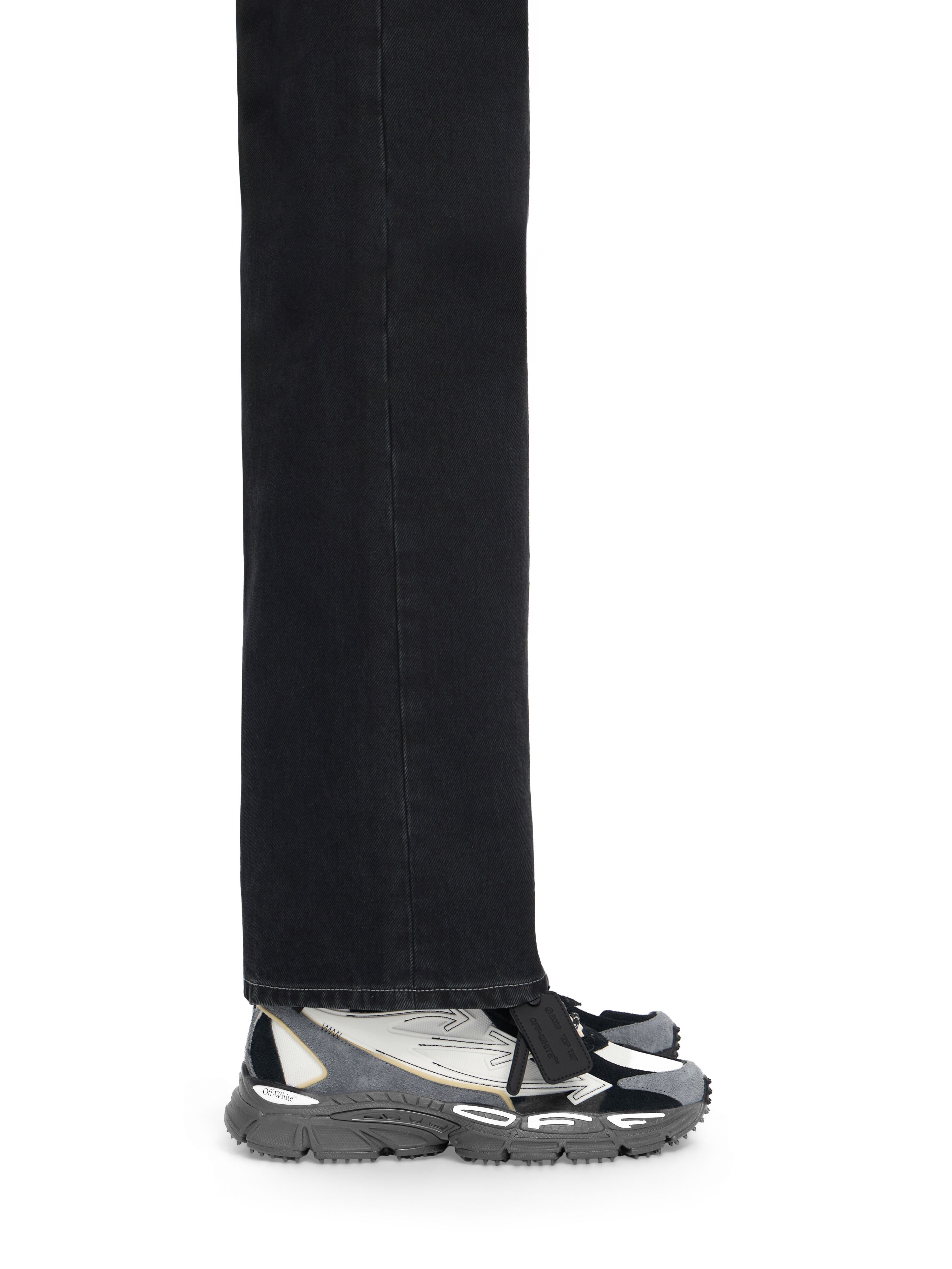 OFF WHITE Sneakers Be Right Back in Pelle Scamosciata WHITE/BLACK OMIA295S26LEA001