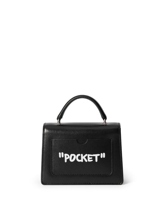 Jitney Baby Quote Handbag OFF WHITE Jitney Baby Quote Handbag BLACK - WHITE OWNP063C99LEA002
