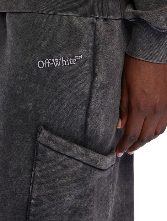Bookish Cargo Sweatpants OFF WHITE Bookish Cargo Sweatpants MARBLE BLACK-WHITE OWCH025F25FLE002