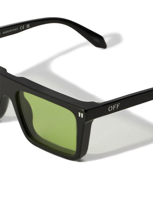 OFF WHITE Bridgeport Green Lens Sunglasses SHINY HAVANA OW1045105056