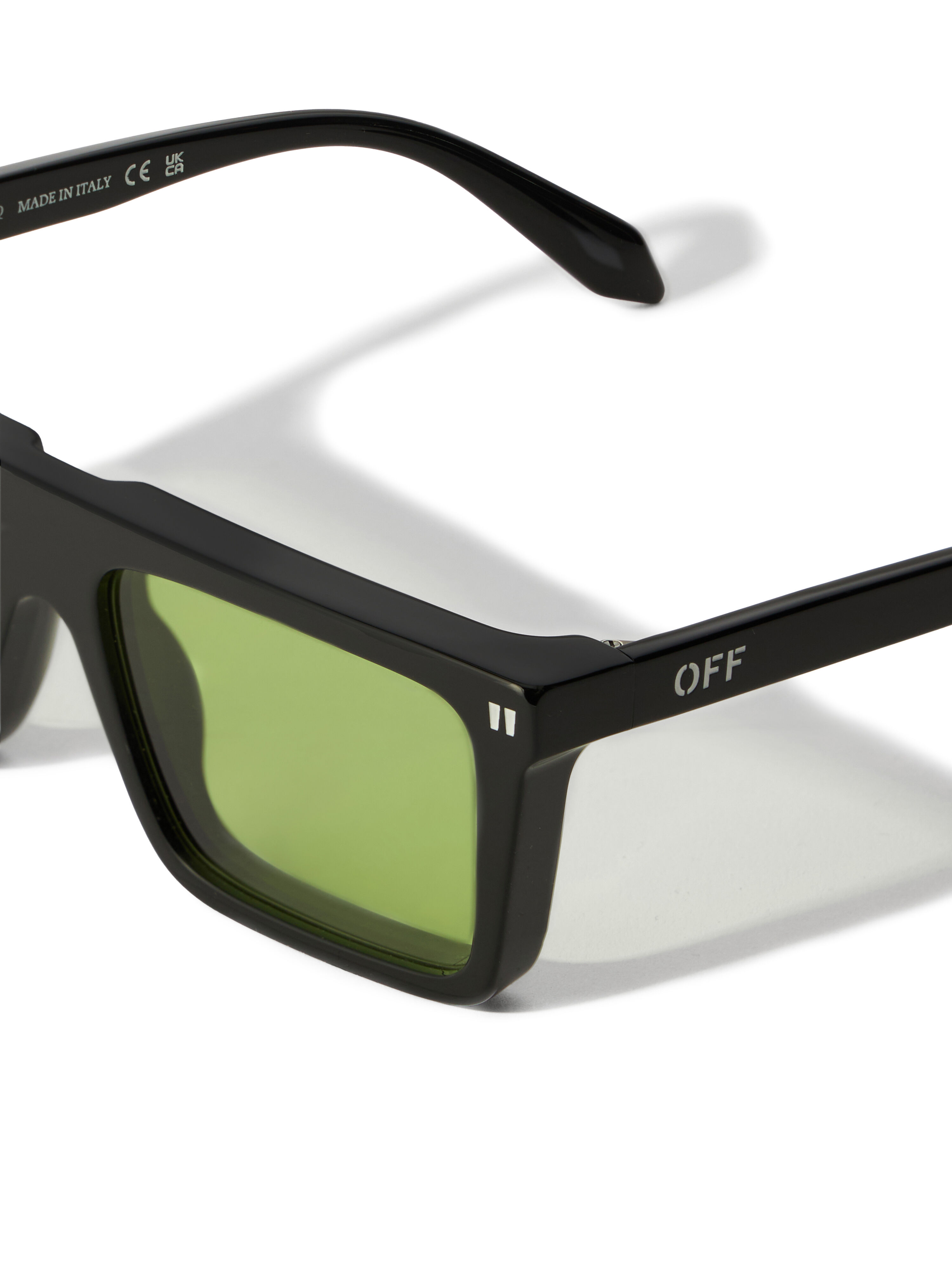 OFF WHITE Bridgeport Green Lens Sunglasses SHINY HAVANA OW1045105056