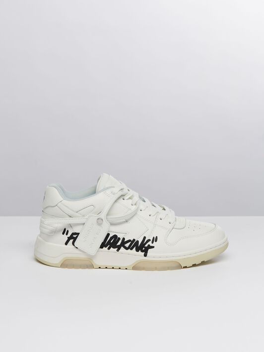 OFF WHITE out of office "ooo" sneakers WEISS OMIA189F21LEA003