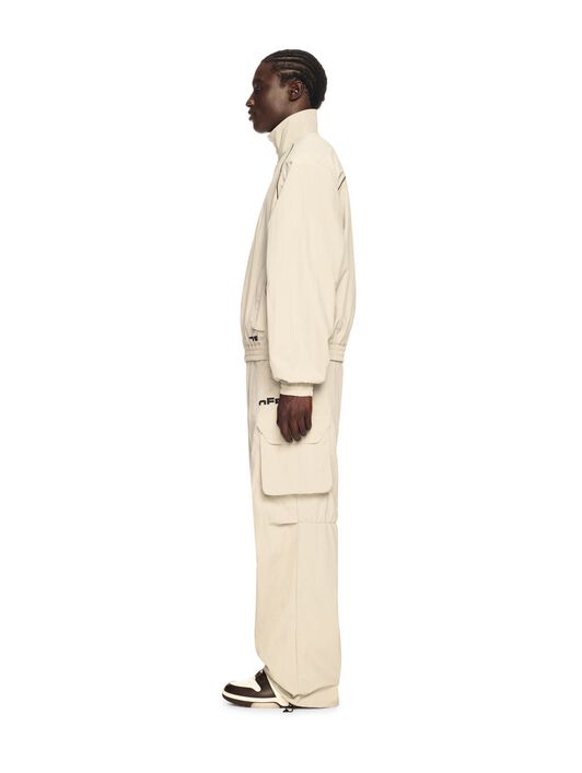 OFF WHITE Gray Off Split Track Pants NEUTRALS OMCJ037S25FAB001