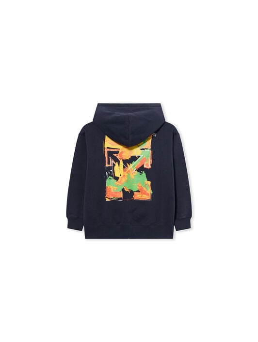 OFF WHITE Arrow Acrylic Hoodie Zip Up SEABORNE 44BBE001S26F002