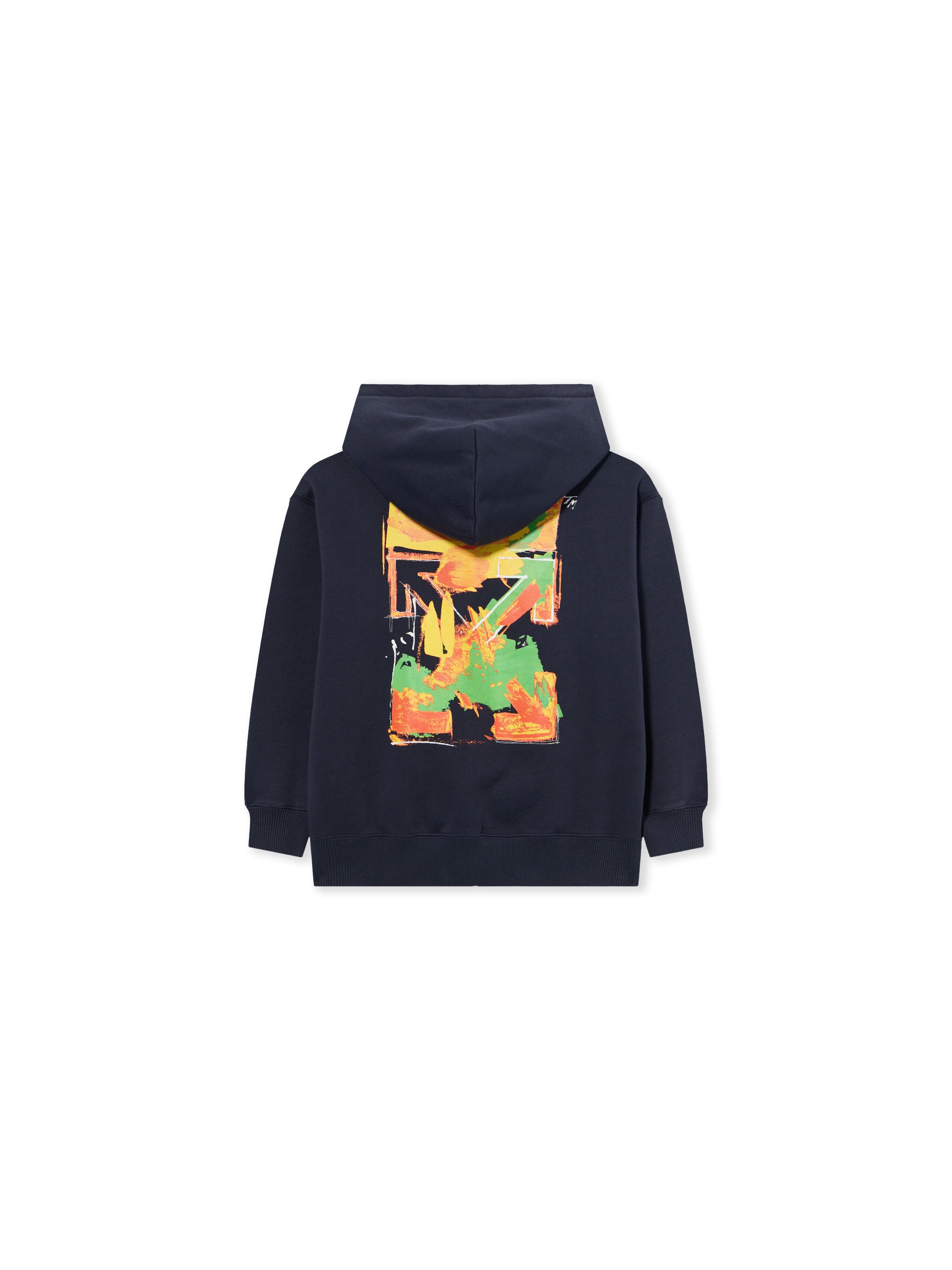 OFF WHITE Arrow Acrylic Hoodie Zip Up SEABORNE 44BBE001S26F002