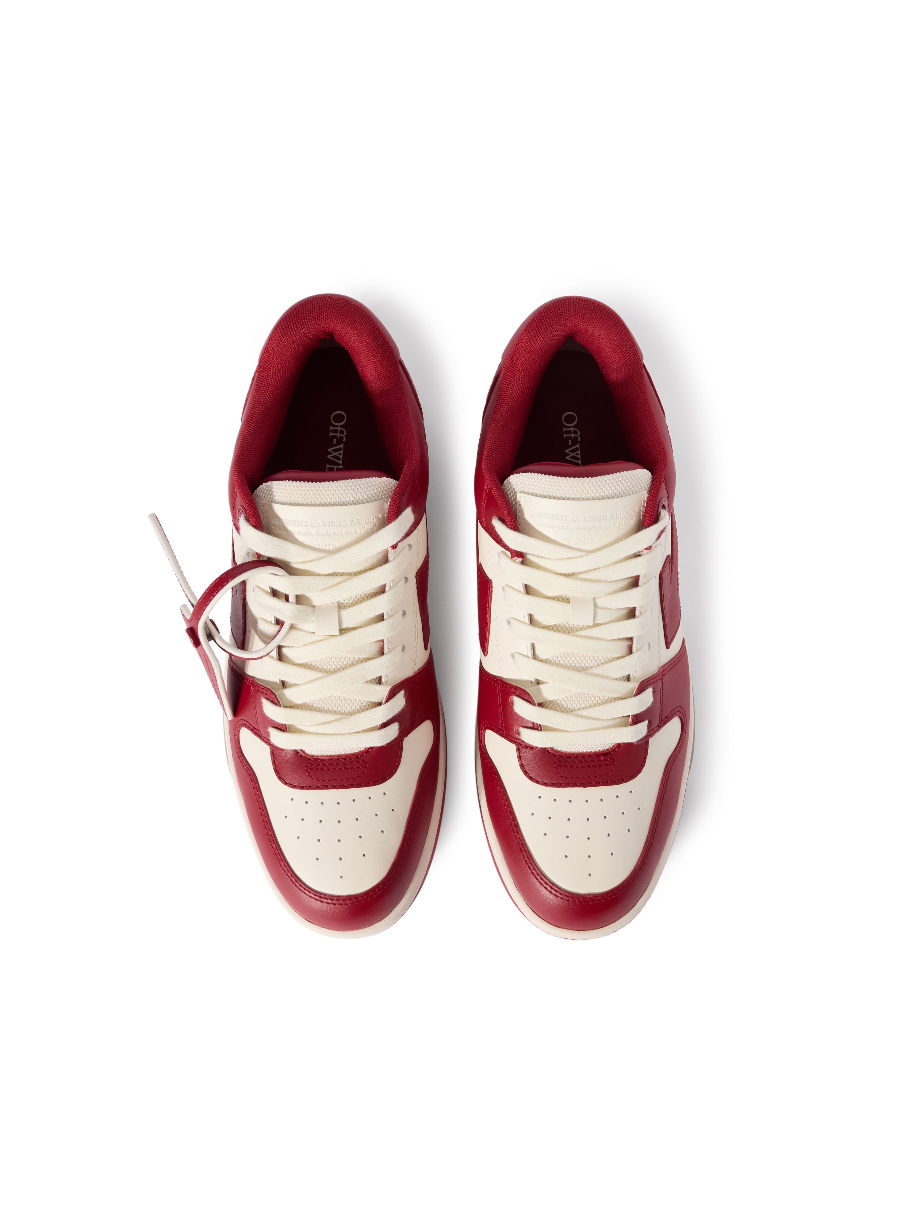 OFF WHITE Out Of Office Sneakers OFF WHITE - CORAL RED OMIA189F25LEA002