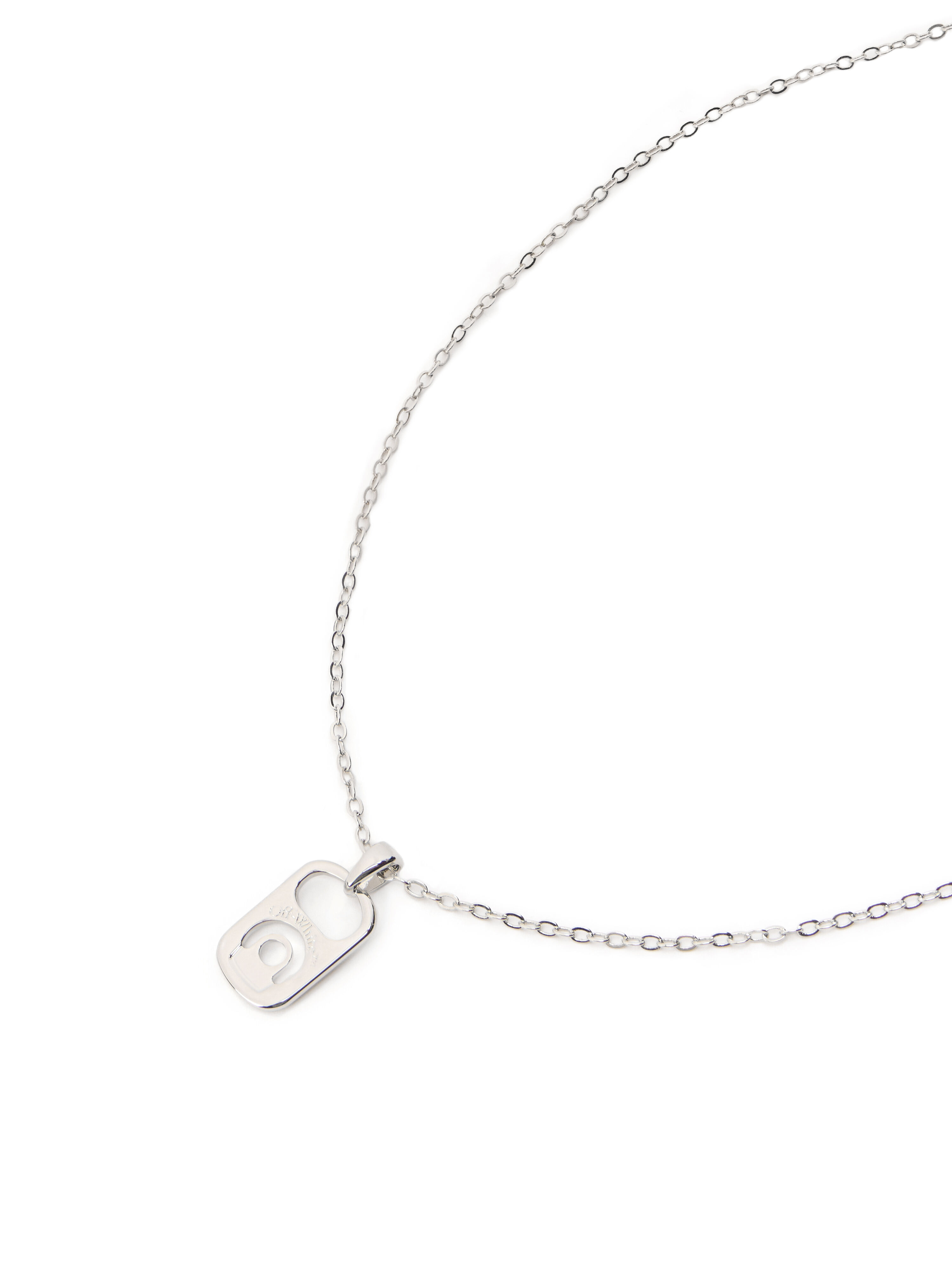 OFF WHITE Can Tab Necklace SILVER - SILVER OMOB15YF25MET001
