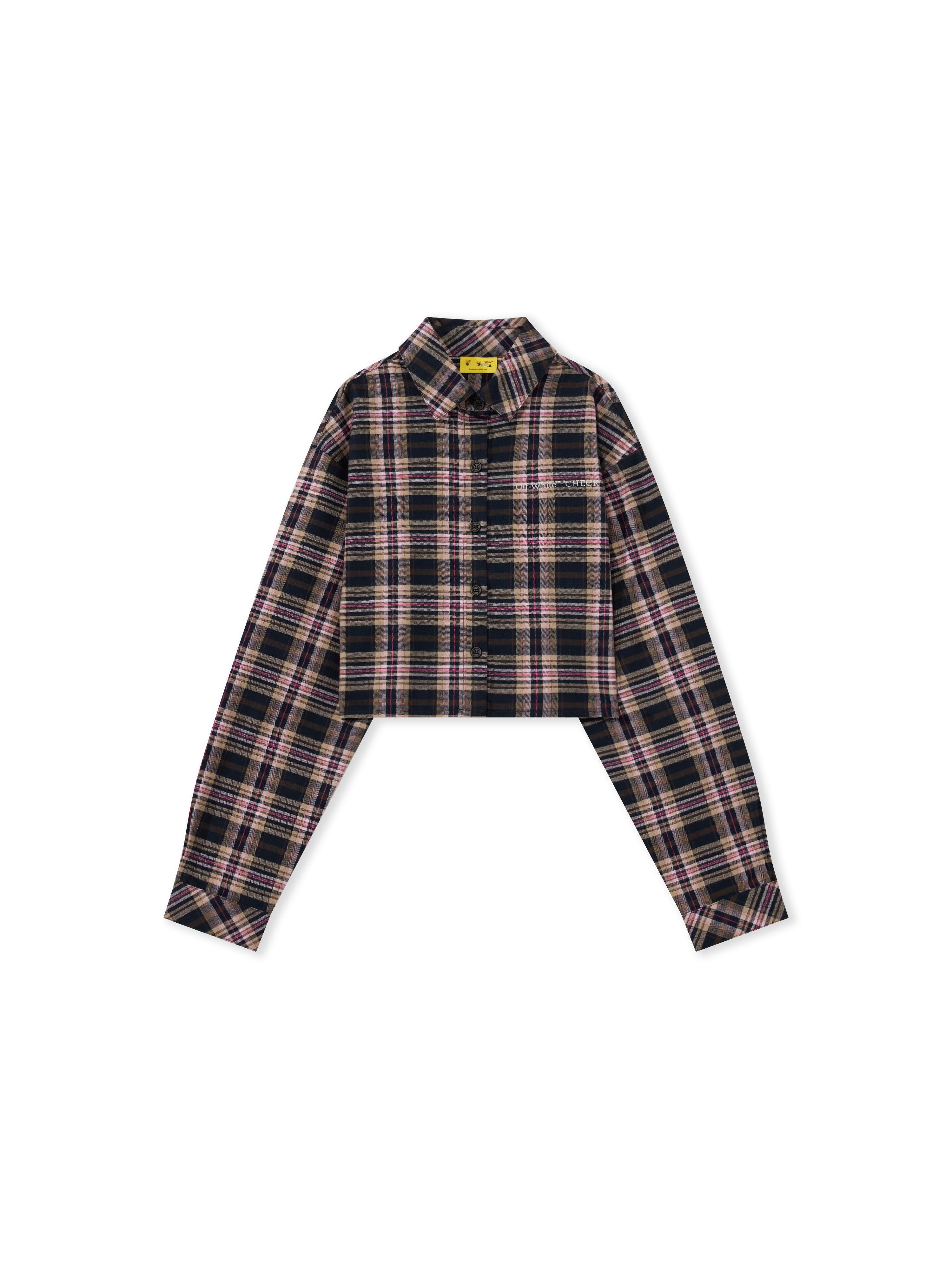 Logo Flannel Long Sleeve Shirt OFF WHITE Logo Flannel Long Sleeve Shirt BLUSH 44GGE002F26F001