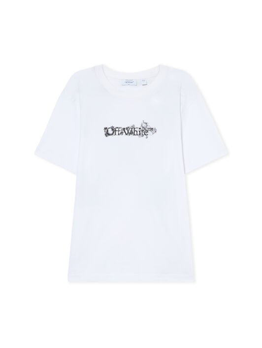 OFF WHITE Heraldic Arrow Slim T-shirt WHITE 44MAA027S26J007