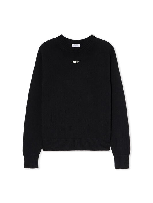 Thinkman Arrow Knit Crewneck OFF WHITE Thinkman Arrow Knit Crewneck BLACK - WHITE OMHE20NF25KNI001