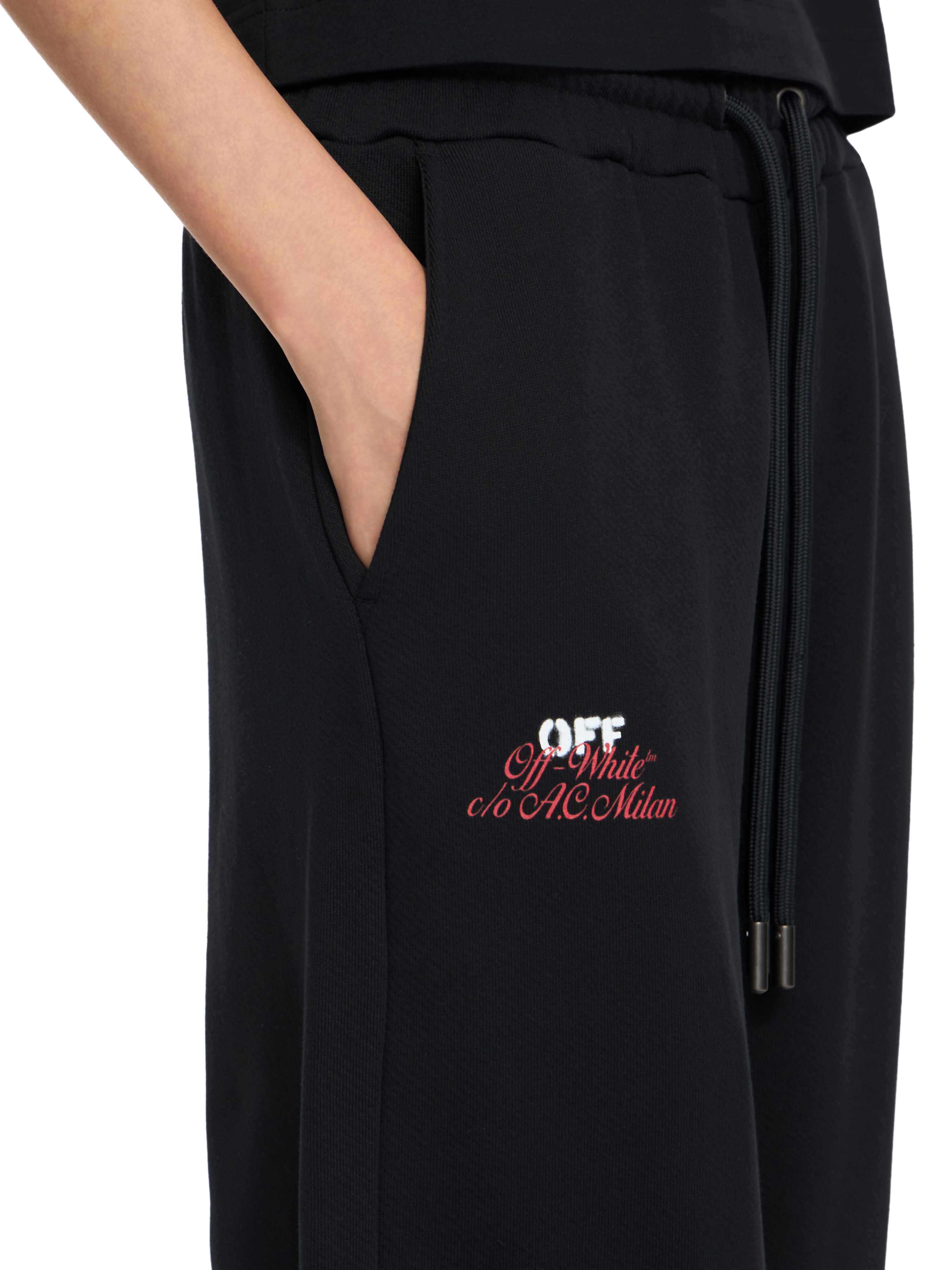 OFF WHITE Off-White™ c/o AC Milan Cuffed Sweatpants Black-No Color 2LH00573B