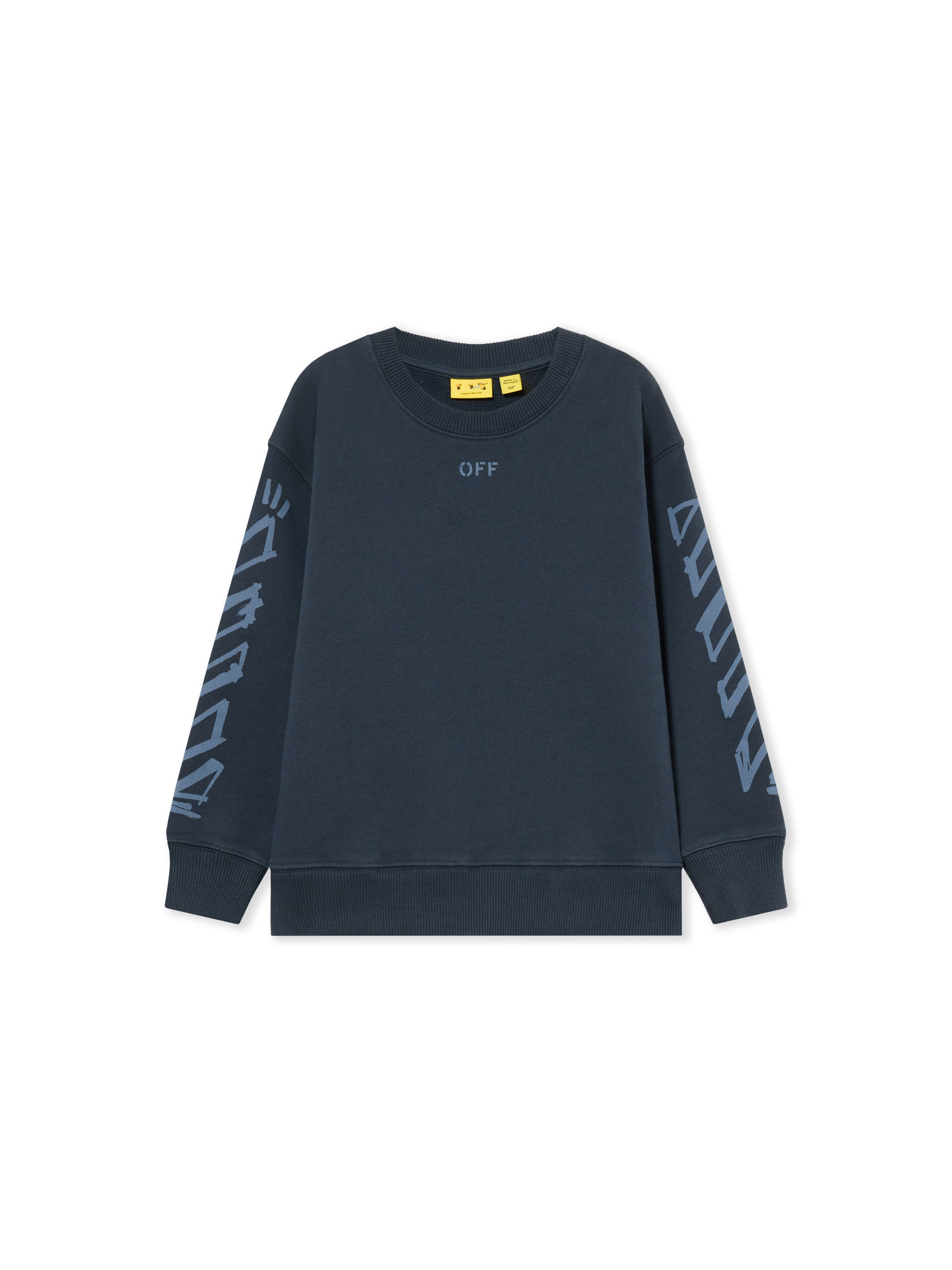 Diag Marker Crewneck Sweatshirt OFF WHITE Diag Marker Crewneck Sweatshirt BLUE NIGHTS 44BBA001F26F008