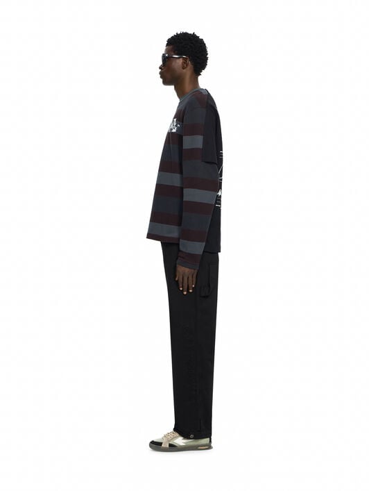 Stroke Striped Long Sleeve T-Shirt OFF WHITE Stroke Striped Long Sleeve T-Shirt MULTICOLOR 44MAB09KF26J002
