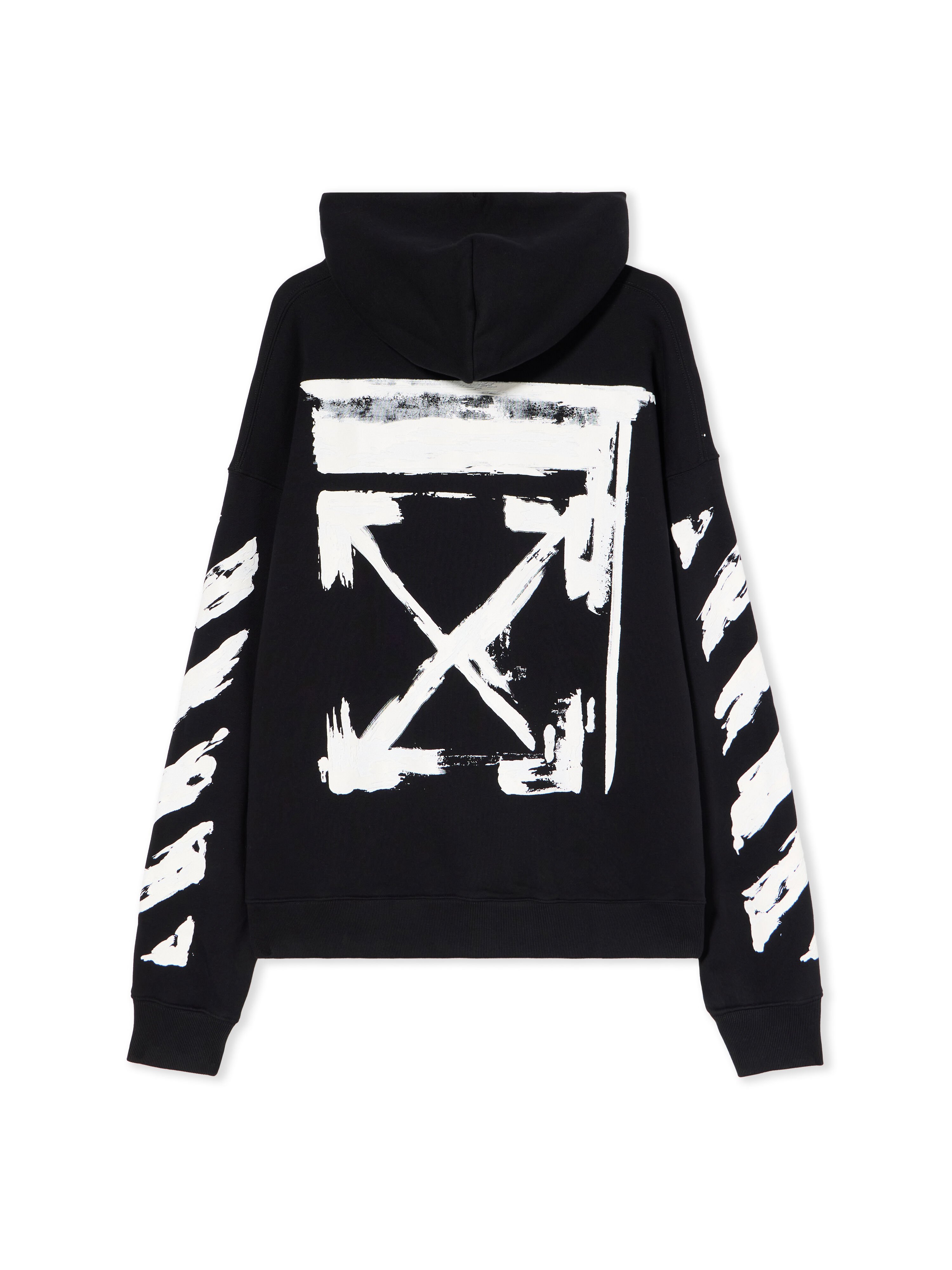 OFF WHITE Ink Arrow Skate Hoodie BLACK - WHITE OMBB085F25FLE00G
