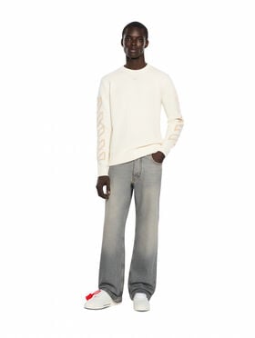 Half Arrow Slim Relaxed Jeans OFF WHITE Half Arrow Slim Relaxed Jeans SUN FADED GREY 44MYA18JF26D003