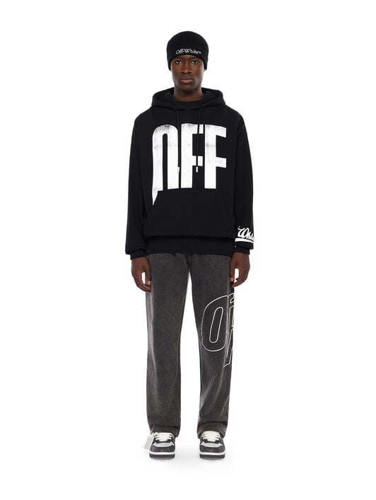 Big Off Diagonal Skate Hoodie OFF WHITE Big Off Diagonal Skate Hoodie BLACK - WHITE OMBB085F25FLE00Q