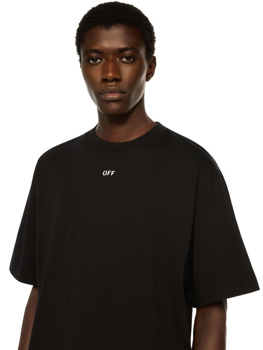 OFF WHITE Thinkman Arrow Skate Logo Tee BLACK - WHITE OMAA120F25JER008