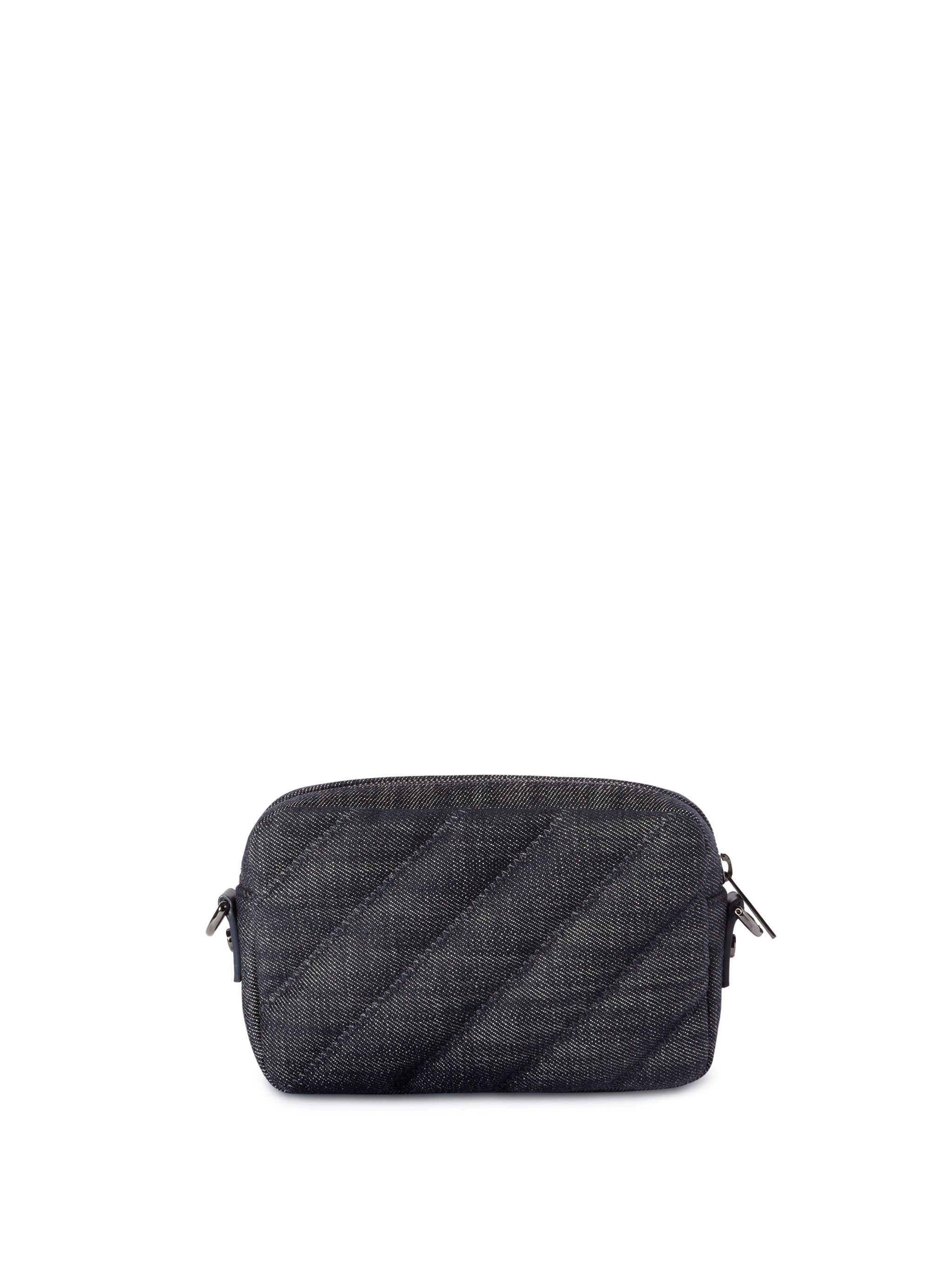 OFF WHITE Quilting Camera Bag Denim S Dark Blue - BLUE OWNN18ES25FAB001