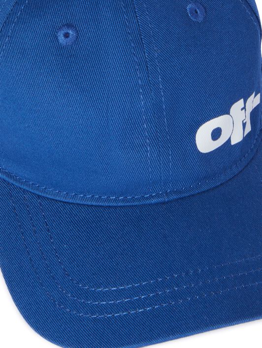 OFF WHITE Cappello Da Baseball Con Logo Off Split BLU OBLB002S25FAB002