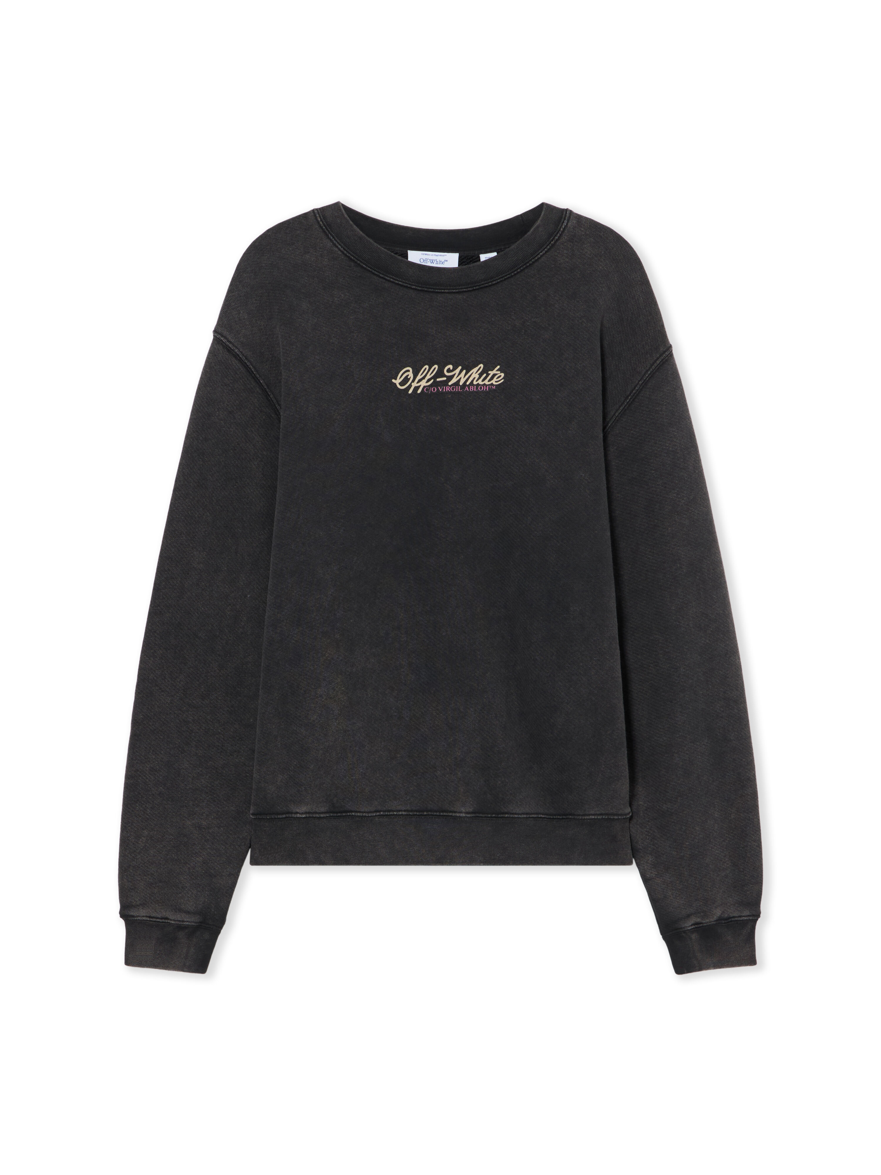 OFF WHITE Royal Jewels Sweatshirt Marble Black-Lemon Icing 2BA055S26FLE005