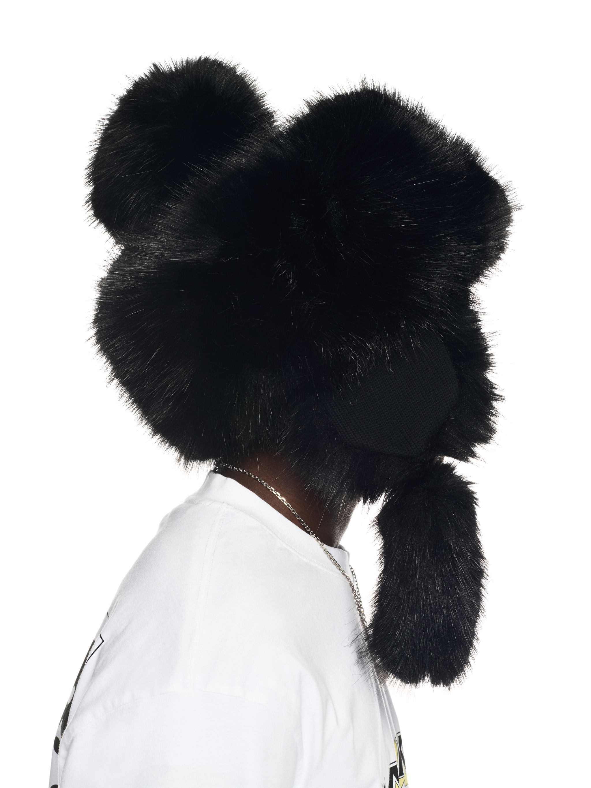 OFF WHITE Off Trapper Hat BLACK OMLA047W24FAB001