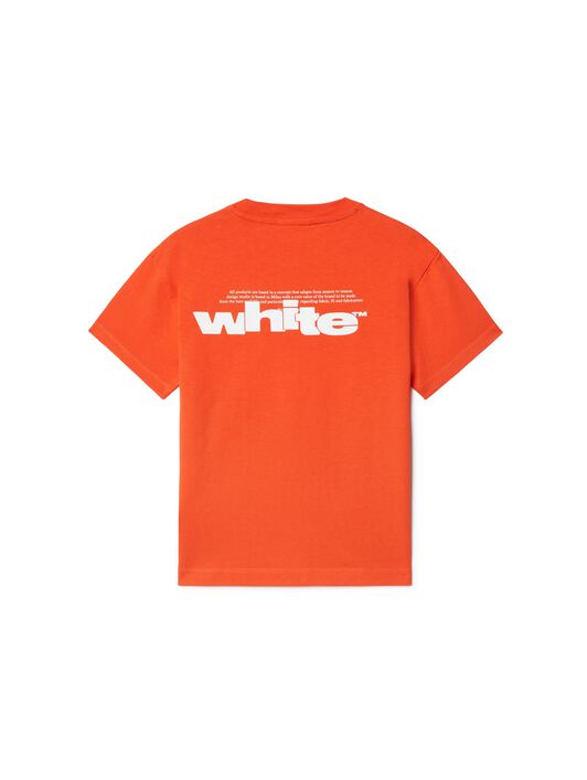 OFF WHITE Off Split T-Shirt ORANGE OBAA002S25JER002