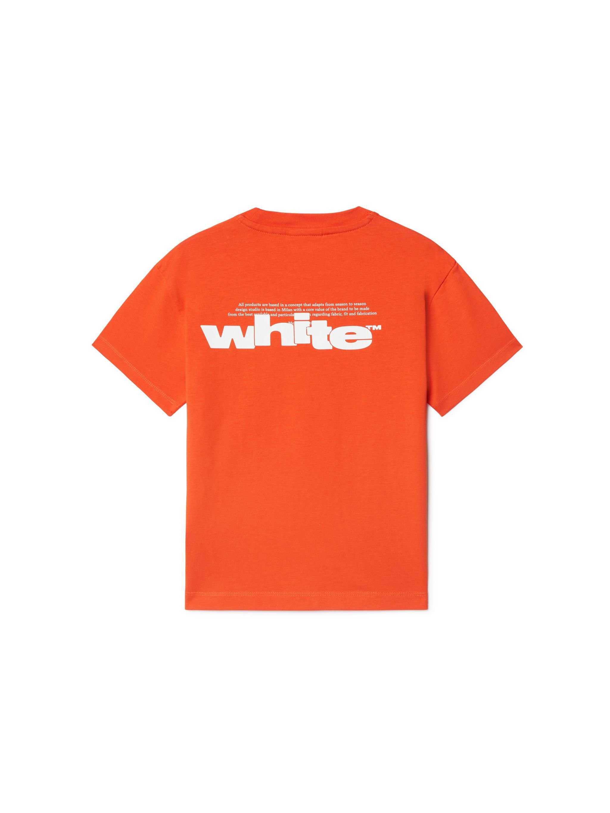 OFF WHITE Off Split T-Shirt ORANGE OBAA002S25JER002
