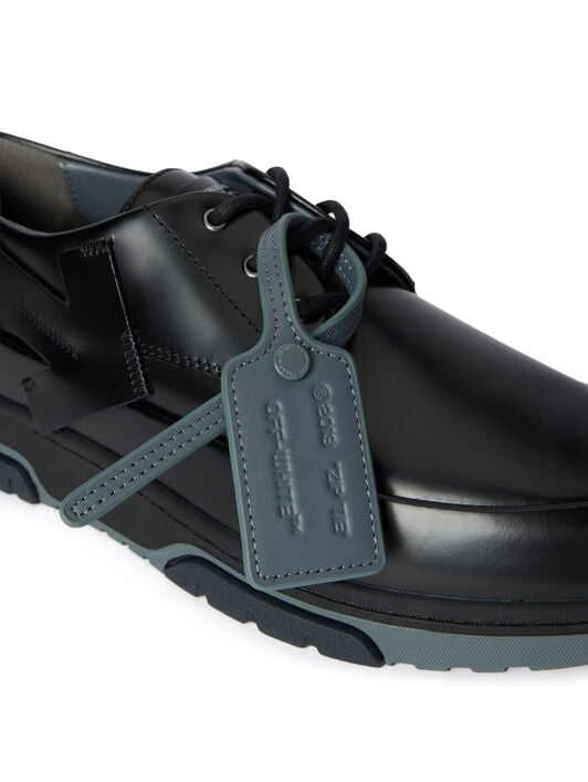 Derby Leather Shoes OFF WHITE Derby Leather Shoes BLACK - BLACK OMIY002F25LEA001