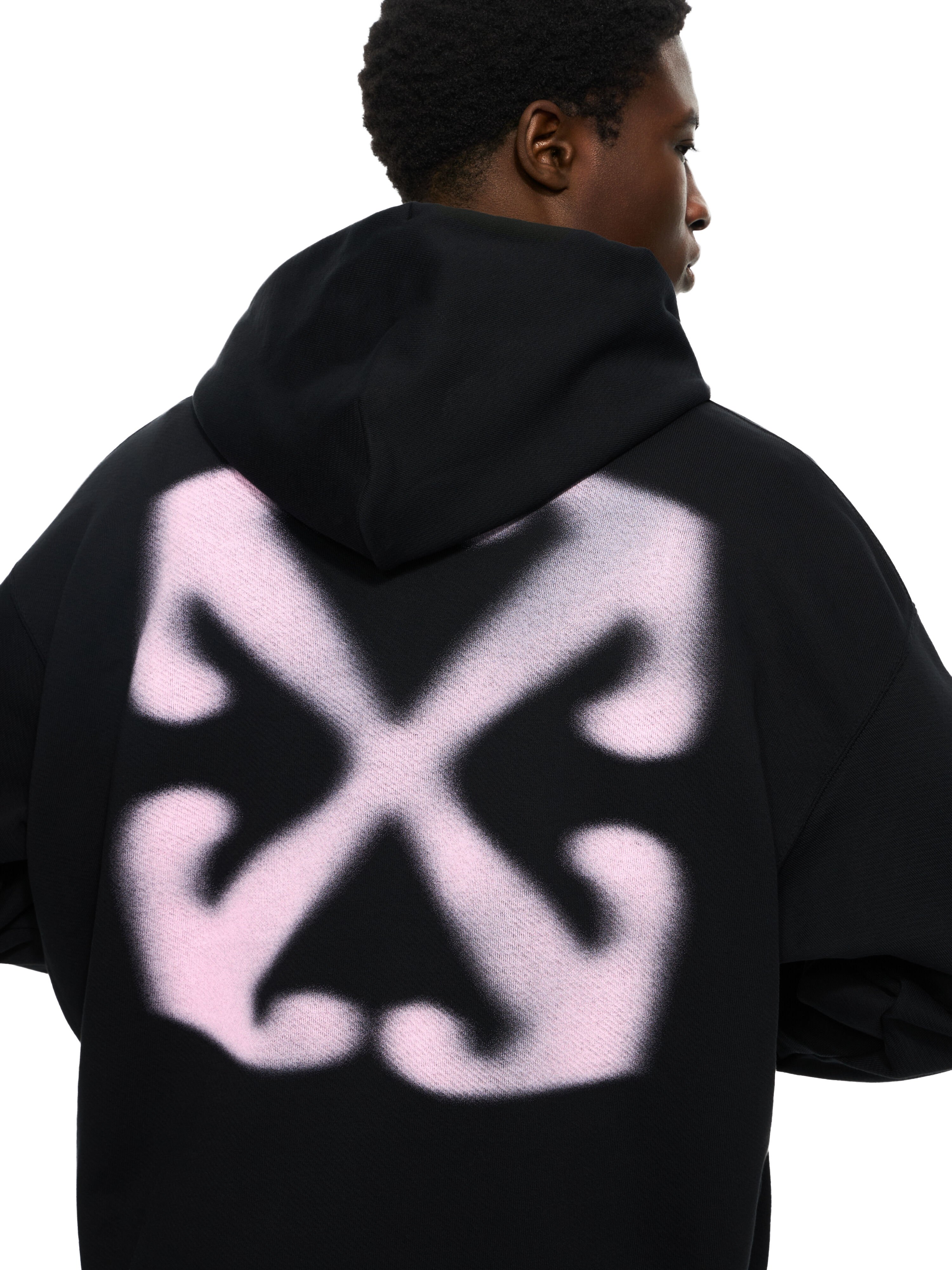 Vanish Arrow Skate Hoodie OFF WHITE Vanish Arrow Skate Hoodie BLACK-CHALK PINK 44MBB085G5F00P