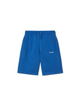 OFF WHITE Bookish Sweat Shorts BLAU OBCI001S25FLE004