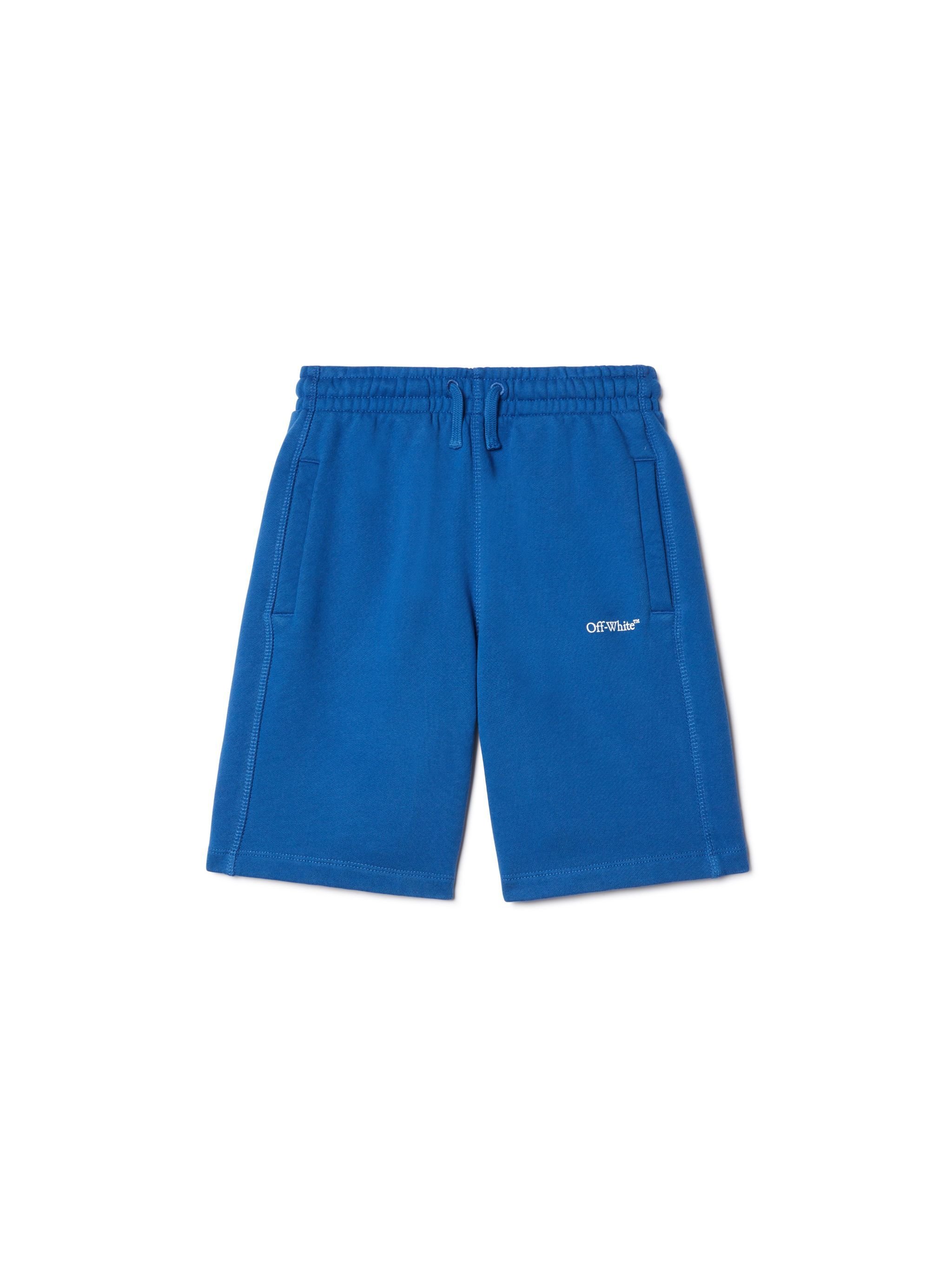 OFF WHITE Bookish Sweat Shorts BLUE OBCI001S25FLE004