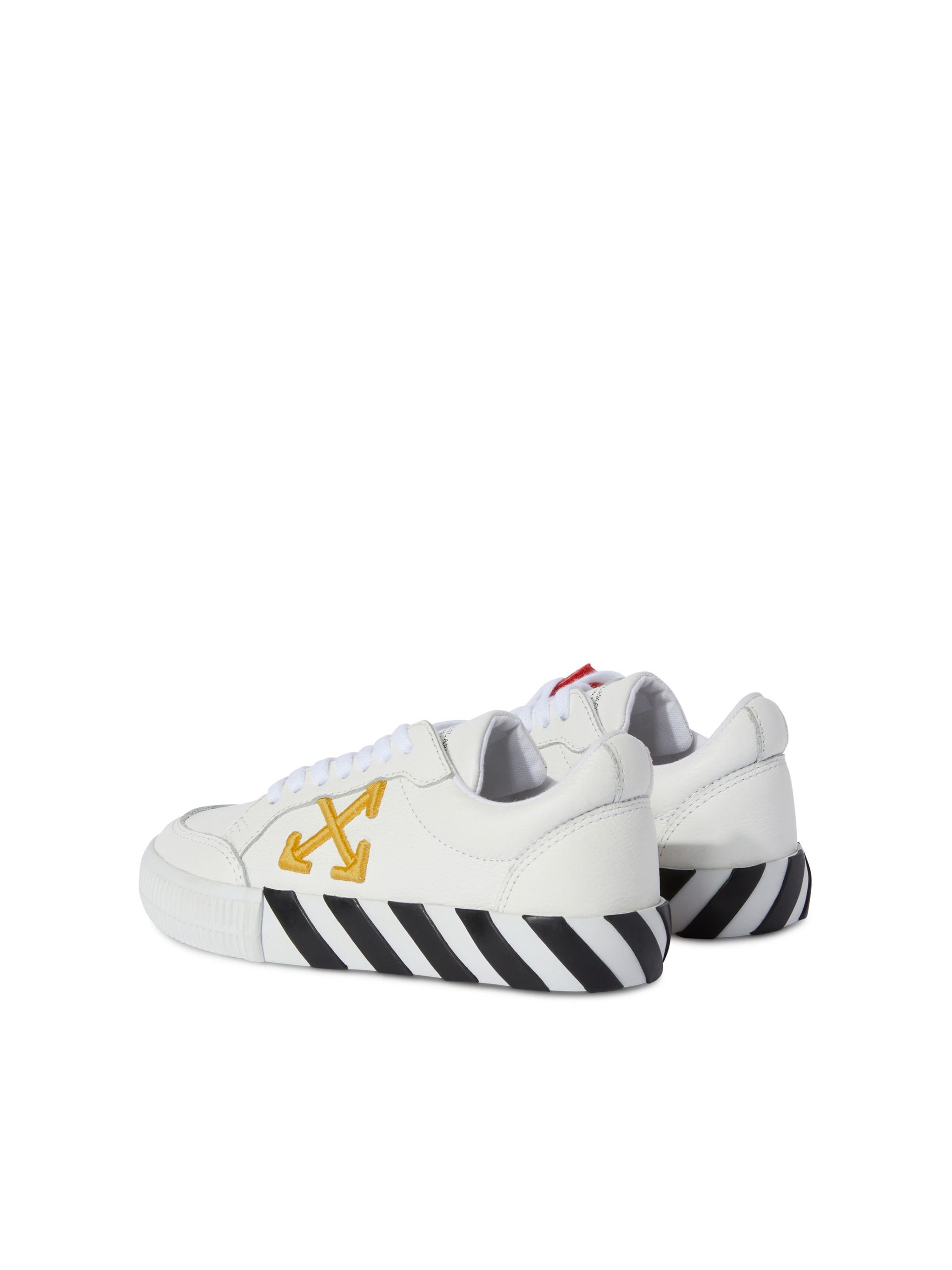 OFF WHITE Vulcanized Leather White/Ocher Yellow WHITE OGIA001S25LEA001