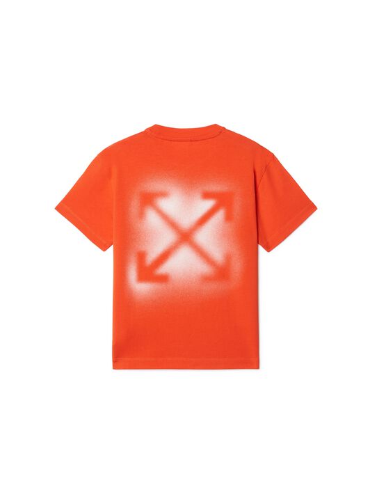 OFF WHITE T-Shirt Mit Sprüh-Pfeil ORANGE OBAA002S25JER009
