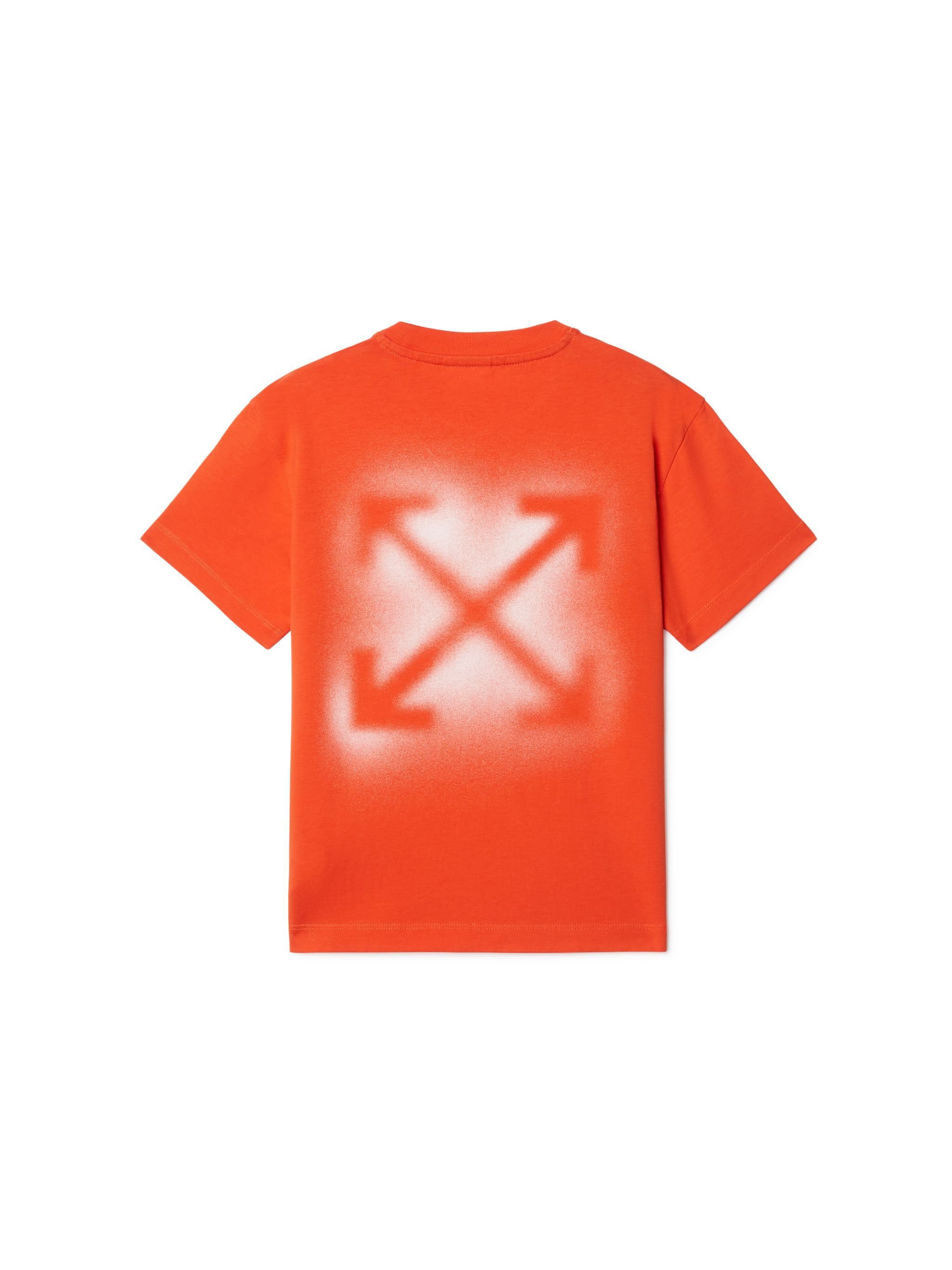 OFF WHITE T-Shirt Mit Sprüh-Pfeil ORANGE OBAA002S25JER009