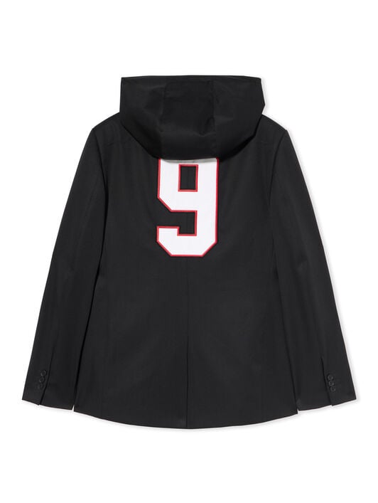 Big Off Gradient Wool Hood Jacket OFF WHITE Big Off Gradient Wool Hood Jacket BLACK - WHITE OMEN09LF25FAB001