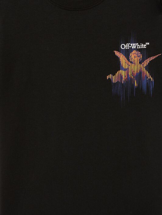 OFF WHITE Putti T-Shirt BLACK OBAA002S25JER007